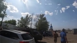 Marketplace Struck By Russian Drone As Volunteers Evacuate Locals