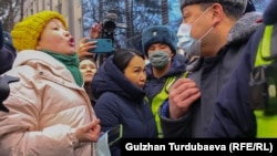 Акция в Бишкеке в защиту свободы слова 