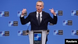 Secretarul general al NATO, Jens Stoltenberg, la Bruxelles, 14 februarie 2024.