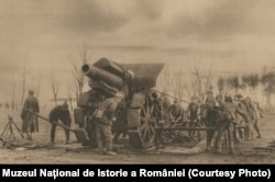 Artilerie grea germană lângă Brăila, 1916