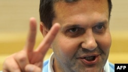  Darko Šarić, tada osumnjičen za šverc kokaina, u Specijalnom sudu za organizovani kriminal u Beogradu, 24. marta 2014.