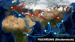 I BiH se nalazi na novom kineskom "putu svile" poznatijem pod nazivom "Jedan pojas jedan put". Sliku karte je dostavila NASA.