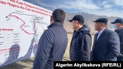 Карта строящейся дороги Кок-Таш ‒ Ак-Сай ‒ Тамдык ‒ Кишемиш, 2 ноября 2020 г.