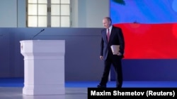 Володимир Путін на виступі перед Федеральними зборами, 1 березня 2018 року