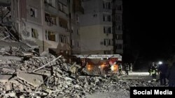 Херсонго болгон чабуулдун кесепети. (архивдик сүрөт).