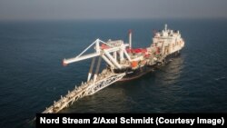 Conducta Nord Stream 2 este instalată în apele Germaniei.