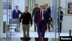 Дональд Трамп і Володимир Зеленський. Нью-Йорк, 27 вересня 2024 року