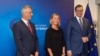 Hašim Tači, Federica Mogherini, Aleksandar Vučić