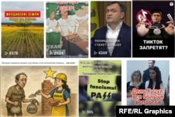 Capturi de ecran ale conturilor TikTok, Facebook și Instagram care răspândesc informații false în Moldova