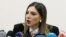 Armenia - Justice Minister Srbuhi Galian speaks during a news conference in Yerevan, January 14, 2025.