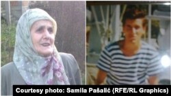 Šuhra Pašalić (lijevo) nije dočekala da ukopa posmrtne ostatke svoga ubijenog sina Muhameda (desno)