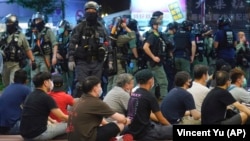 Protest la 1 iulie 2020, Hong Kong. 