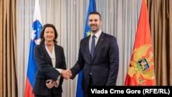 MInistarka u Vladi Slovenije Tanja Fajon i premijer Milojko Spajić