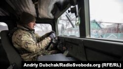 Ротний Олександр за кермом «гамві»