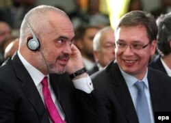 Foto nga vizita e Edi Ramës në Nish, Serbi, tetor 2016.