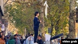 Vida Movahedi was arrested in December for appearing on a Tehran street with an uncovered head and waving a white scarf, inspiring dozens of other Iranians to make similar protests.