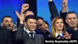 Владимир Зеленский жана анын командасы, Киев, 19-апрель 2019-жыл.