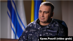 Командувач Військово-морських сил України Олексій Неїжпапа під час інтерв'ю Крим.Реалії. Одеса, 27 березня 2025 року