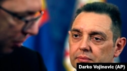 Predsednik Srbije Aleksandar Vučić i ministar odbrane Aleksandar Vulin