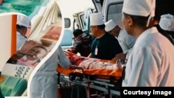 "Азаттыктын" коллажы.