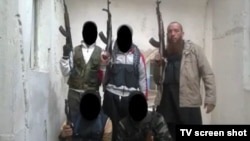 Fotografija sa jednog video snimka o selefističkim borcima iz BiH i Sandžaka