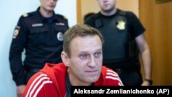 Russian anti-corruption campaigner Aleksei Navalny (file photo) 