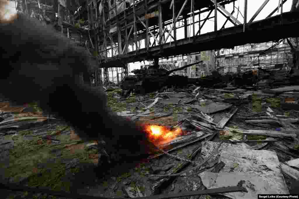 Згорілий танк 