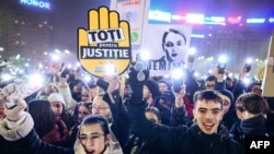 Proteste în sprijinul independenței justiției în Piața Victoriei