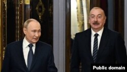 Президент РФ Володимир Путін з президентом Азербайджану Ільхамом Алієвим