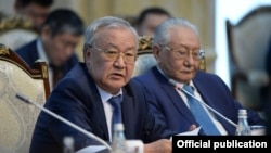 Абдыганы Эркебаев президент менен жолугушууда. 20-ноябрь, 2018-жыл.
