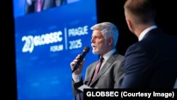 Президент Чехії Петр Павел на конференції GLOBSEC у Празі, 12 червня 2025 року