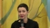 Ukraine - Maryya Kalesnikava, Belarusian opposition leader, speaks in Ukraine speaks after her release from prison in Belarus - screen grab