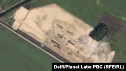 Сателитска снимка од 13 август, објавена од „Планет Лабс“, го покажува северниот сектор на локацијата.