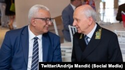 Predsjednik Skupštine Andrija Mandić i ruski ambasador u Podgorici Aleksandr Lukašik