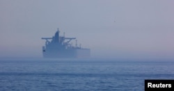 Тіньовий флот. Судно під панамським прапором «Eventin» біля берегів Зассніца, Німеччина, 16 квітня 2025 року