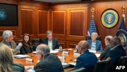 اجلاس اضطراری در قصر سفید. جوباید با حلقه رهبری و مشاورین در مورد حمله ایران به اسرائیل بحث میکند