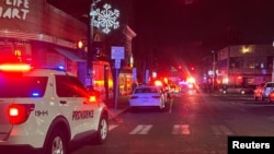 د پراوېډینس ښار د براون پوهنتون مخې ته د پېښې ځای 