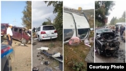 Кыргызстанда болгон жол кырсыктарынын кесепети. Архивдик сүрөт.