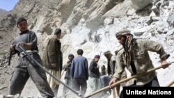 یکی از پروژه های کاری برنامه غذایی جهان در ولایت بدخشان 