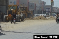 A city street is being construction by the deputy commissioner Turbat.