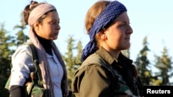 Сириядагы согушка катышкан аялдар