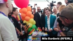 Predsednica Vlade Srbije Ana Brnabić na Prajdu 2018.
