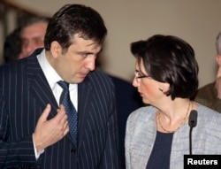 მიხეილ სააკაშვილი და ნინო ბურჯანაძე