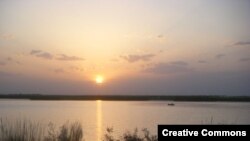 Амударыянын Түркмөнстандын аймагындагы бөлүгүнөн тартылган сүрөт.