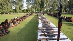 ده ها جنگجوی گروه داعش که در ولایت ننگرهار به حکومت تسلیم شدند.