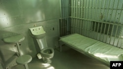 Zatvorska ćelija "Kuće smrti", u koju se 24 sata prije pogubljenja smještaju osuđenici na smrt, u Finiksu, Arizona
