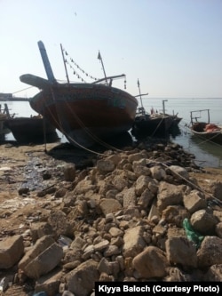 High tide can smash the wooden boats into the shore.