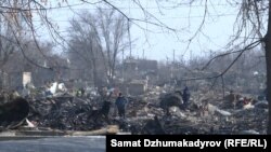 Кыйраган учактын калдыктары