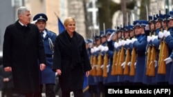 BiH zaslužuje Vašu pažnju: Čović (na fotografiji: Dragan Čović i Kolinda Grabar-Kitarović)