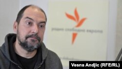 Dragoljub Petrović u beogradskom studiju RSE, april 2017.